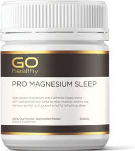 Go Healthy Pro Magnesium Sleep 240 gm powder blackcurrant