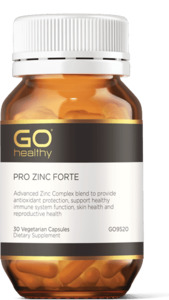 Go Healthy Pro Series: Go Healthy Pro Zinc Forte 30 Veg caps