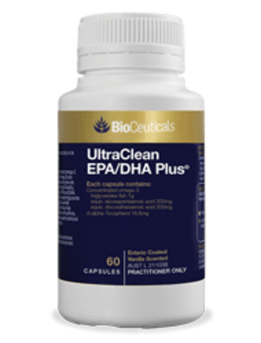 Bioceuticals: Bioceuticals UltraClean EPA/DHA Plus Ultra-Purified, Concentrated Fish Oil 60 caps