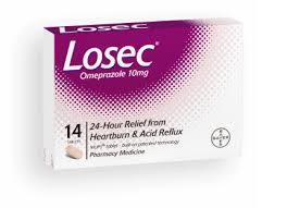 Bayer: Losec Omeprazole 10mg 14 tablets