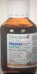 Clinicians prospan bronchial syrup 100ml