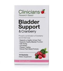 Clinicians Bladder Support and Cranberry Sachets 14's