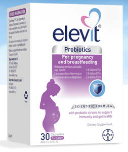 Breastfeeding Aids: Elevit Probiotics For Pregnancy and Breastfeeding 30 Capsules