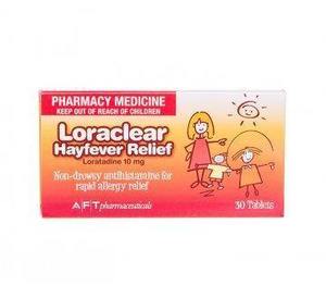 Allergies Hayfever Sinus: Loraclear 10mg 30 Tablets