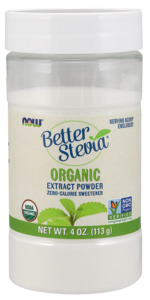 now BetterStevia® Extract Powder, Organic 113 gm