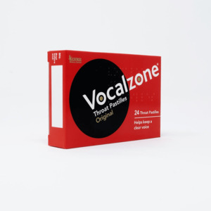 Vocalzone Throat Pastilles 24 Original - Soothing Relief for Your Throat