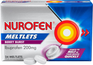 Anti Inflammatories: Nurofen Meltlets Berry Bursts 24