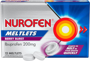 Anti Inflammatories: Nurofen Meltlets Berry Bursts 12