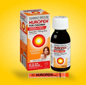 Anti Inflammatories: Nurofen Children Strawberry 100ml - Effective Pain Relief for Kids