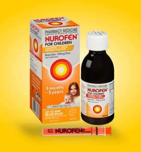 Anti Inflammatories: Nurofen for Children Orange Flavour 200ml - Pain Relief Solution