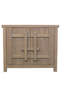 Furniture: Reclaimed Elm 2 Door Cabinet
