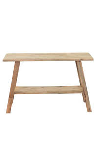 Furniture: Reclaimed Teak Console -Natural