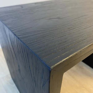 Furniture: Recycled Elm side table Black
