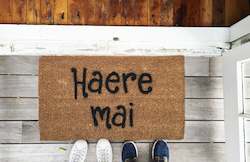 Doormats: HAERE MAI