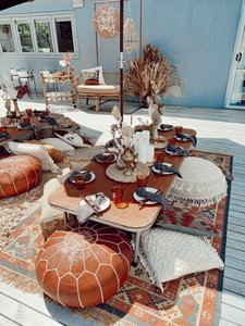 Low Timber Top Table - Dooley Street Styling