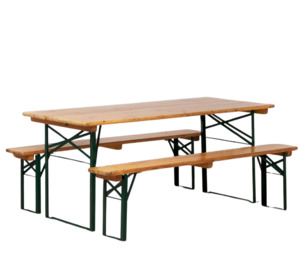 Beerfest Table and Benchseat Set - Dooley Street Styling