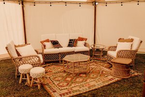 For Hire: Large Cane Criss-Cross Suite - Dooley Street Styling