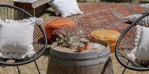 For Hire: Half Wine Barrel - Dooley Street Styling