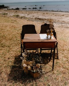 Old School Desk Signing Table - Dooley Street Styling