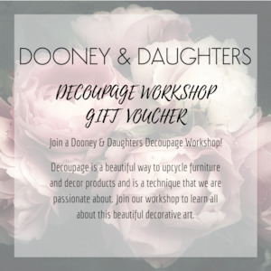Gift Voucher: Decoupage Workshop Gift Voucher