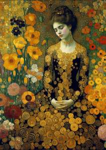 Mint Large Decoupage Papers: Bathed In Gold Decoupage Paper - AVAILABLE FOR PRE-ORDER