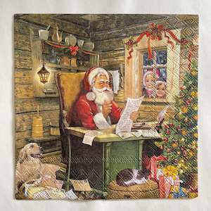 Christmas: Napkin - Santa's Mail