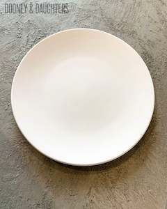 Undecorated Ceramic Coupe Lunch Plate