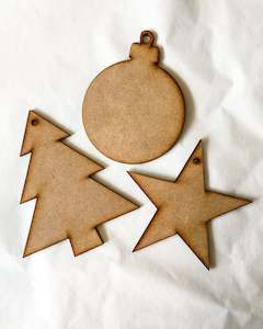 Wood Collection: Christmas Ornaments