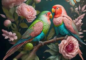 Pastel Love Decoupage Paper