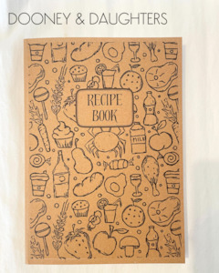Journals: Black & White Recipe Book