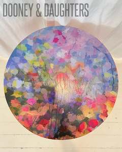 Side Tables: Field of Mauve Two Side Table