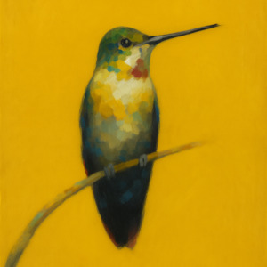 Hummingbird on Right Branch Decoupage Paper - AVAILABLE FOR PRE-ORDER