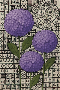 Mint Large Decoupage Papers: Mauve Hydrangea Decoupage Paper - AVAILABLE FOR PRE-ORDER