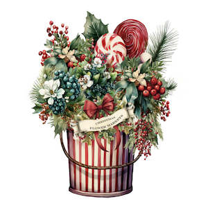 Christmas: Christmas Transfer - Christmas Flower Market 1 - AVAILABLE FOR PRE-ORDER