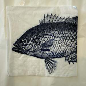 Napkins: Napkin - Fish Marine