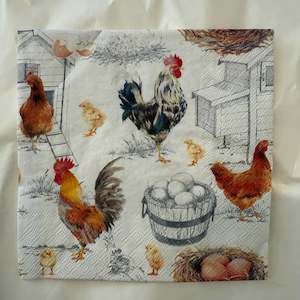 Napkins: Napkin - Chicken Farm