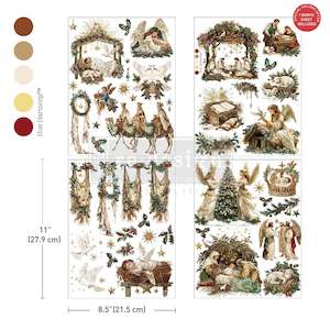 Christmas Decoupage Papers: ReDesign Transfer Middy - Sacred Night Collection