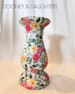 Decorated Ceramics: Candle Holder - Dreamy Florals
