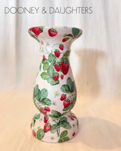 Decorated Ceramics: Candle Holder - Strawberry