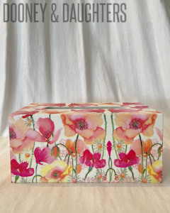 Photo Frames: Aquarell Poppies & Daisies Rectangle Tissue Box