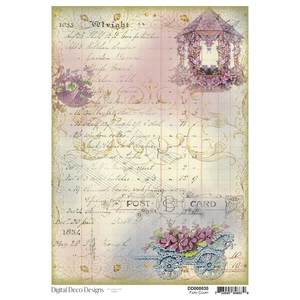 Decoupage: A4 Rice Paper - DDD - Fairy Court