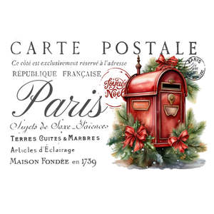 Christmas: Carte Postale Transfer Christmas - Christmas Carte Postale 1 - AVAILABLE FOR PRE-ORDER