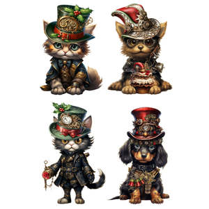 Christmas Decoupage Papers: White Cloud Decor Transfer - Steam Punk Christmas 4 - AVAILABLE FOR PRE-ORDER