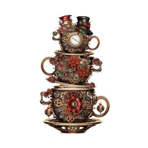 White Cloud Decor Transfer - Steam Punk Christmas 1a - AVAILABLE FOR PRE-ORDER