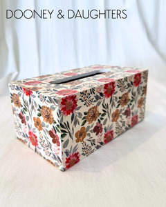 Autumn Flowers Rectangle Tissue Box