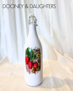 Glass Bottles: Strawberries Glass Bottle