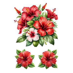 White Cloud Decor Transfers: Flower Transfer - Island Bliss - AVAILABLE FOR PRE-ORDER