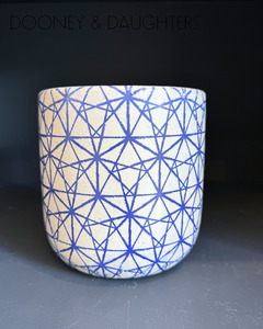 Large Pot - Blue Pattern