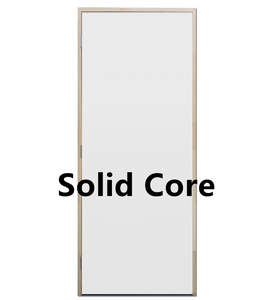 MDF Solid Core Flush Panel Pine - Flat Jamb - 90mm Stud