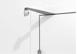 Hardware: Overhead Door Stop With White Rubber